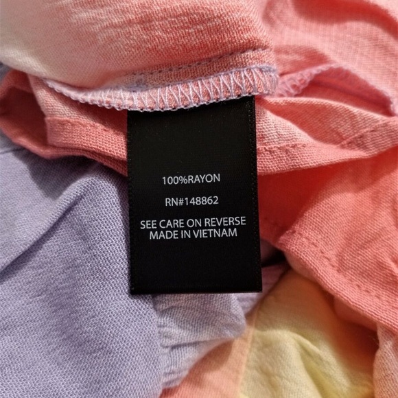 Torrid Multicolor Stripe Gauze Tiered Babydoll Cami - Picture 7 of 7